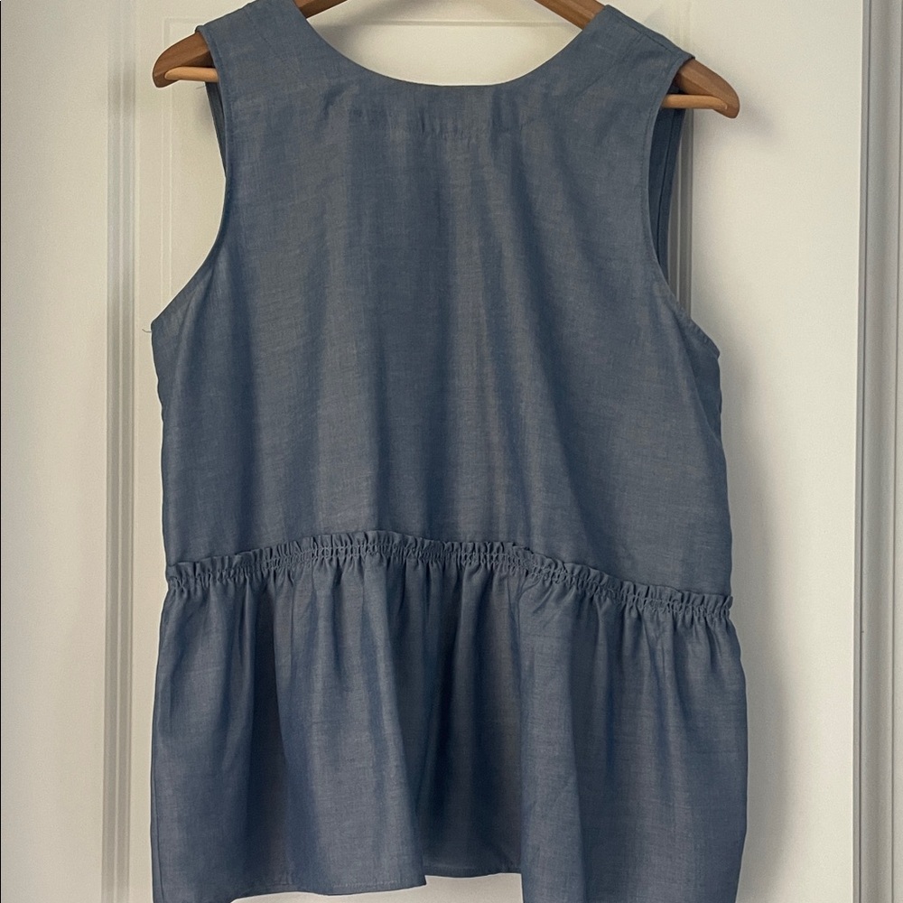 Sleeveless Blue Top, Ann Taylor